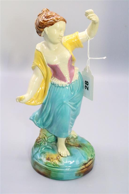 Majolica figure(-)